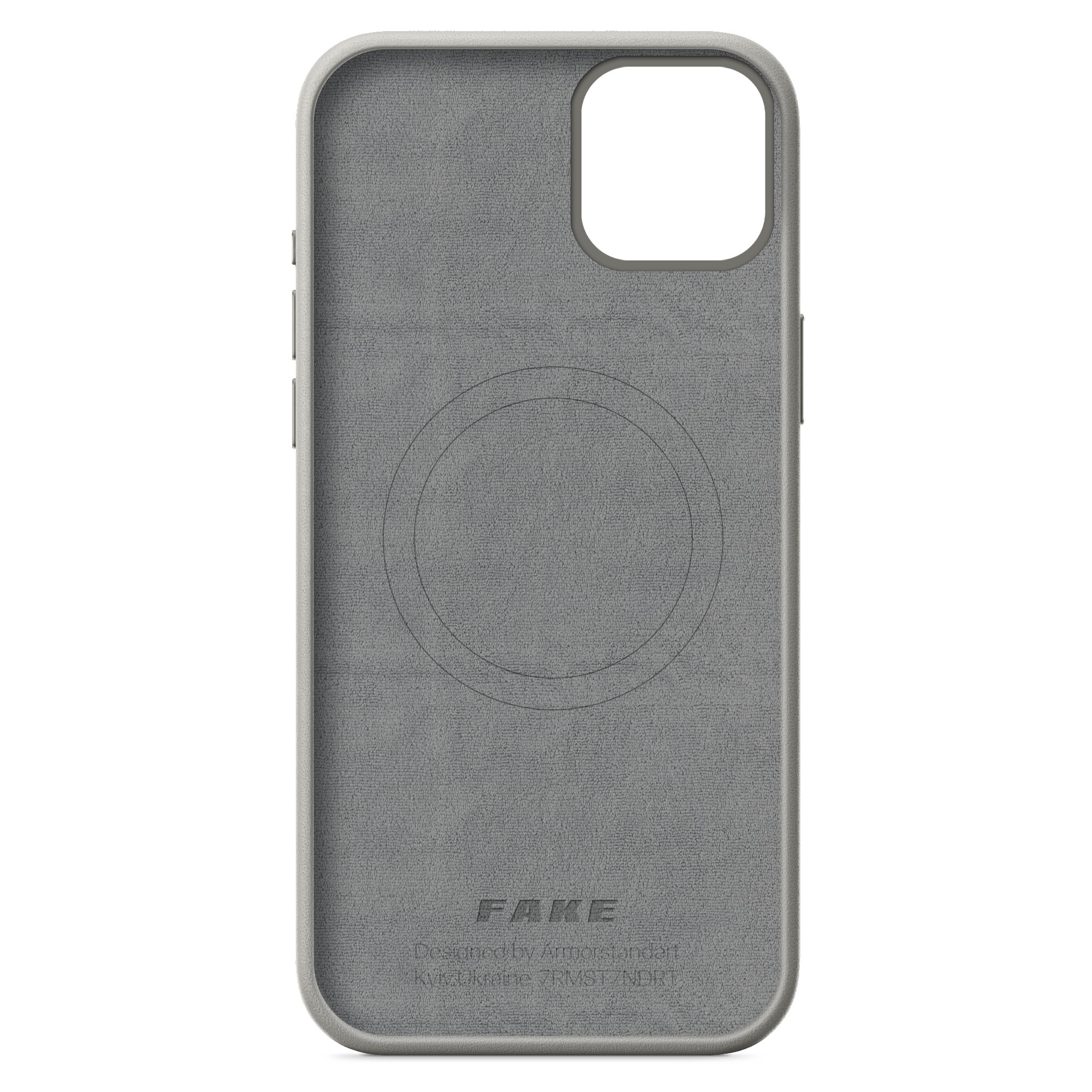 Чехол ArmorStandart FAKE Leather Case для Apple iPhone 15 Plus Grey (ARM76295) фото 2