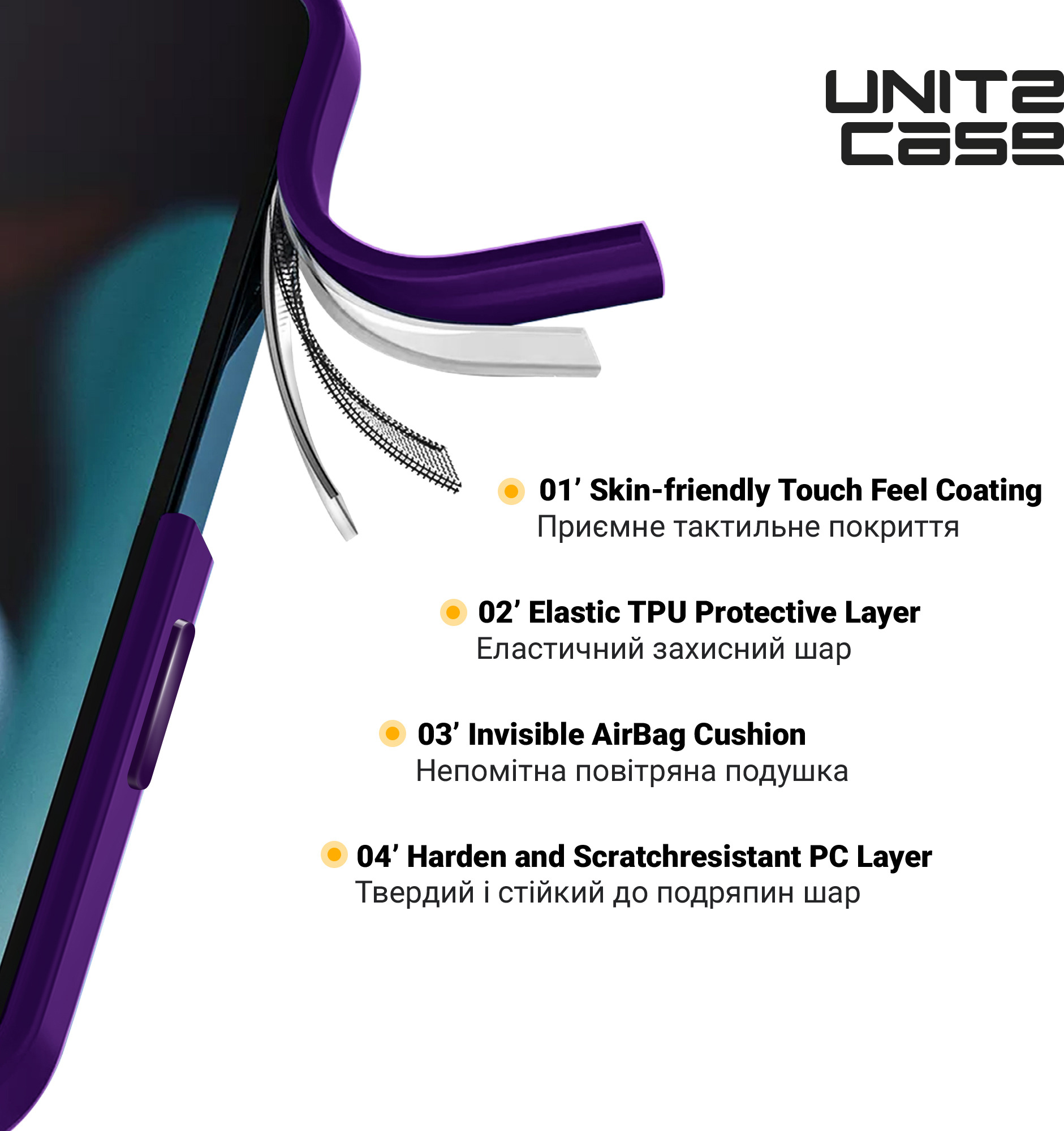 Чохол ArmorStandart UNIT2 для Apple iPhone 15 Plus Purple (ARM69976)фото