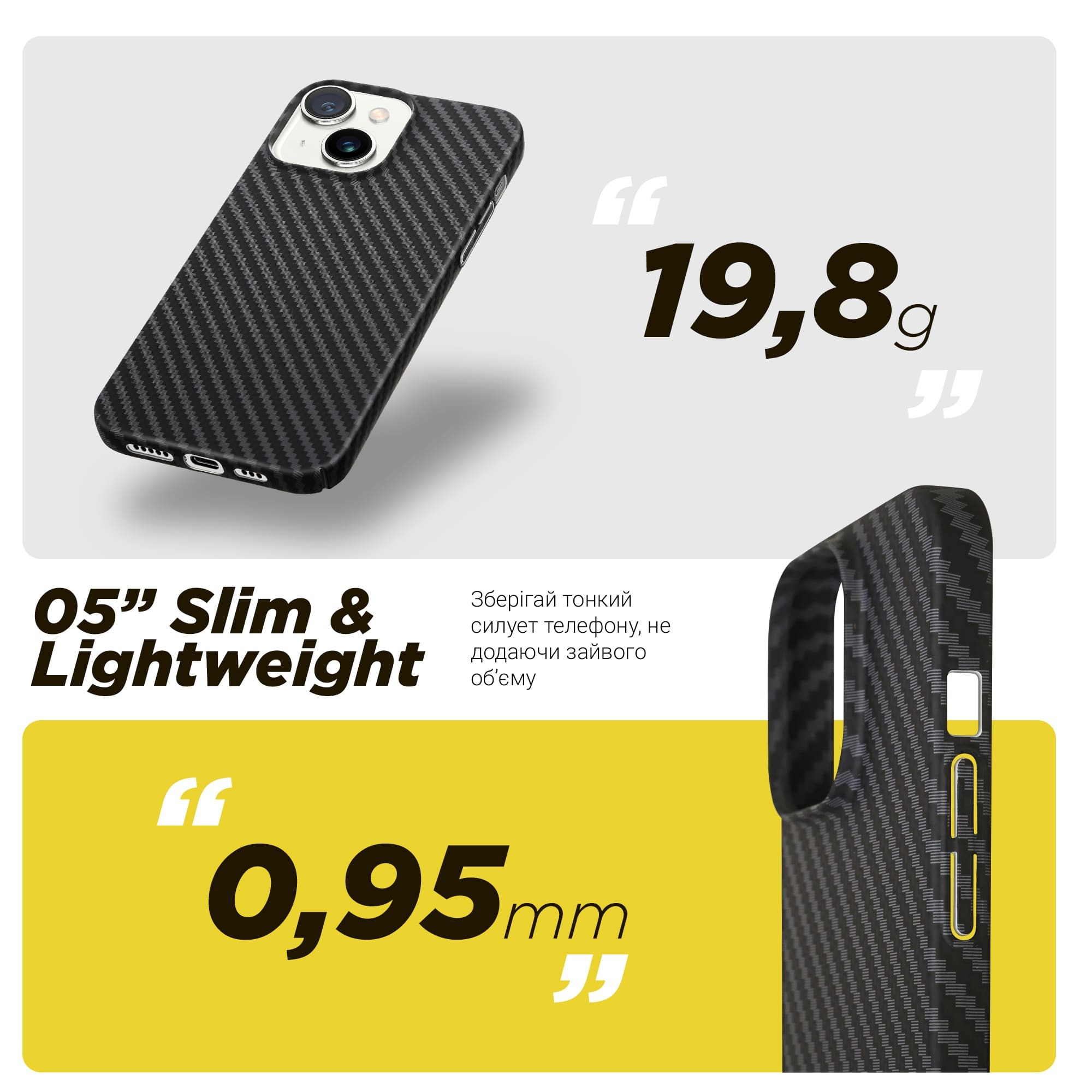 Чехол ArmorStandart LikeCarbon MagCase для Apple iPhone 15 Plus Black (ARM69292) фото 2