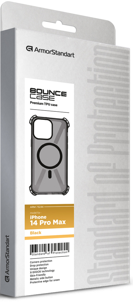 Чохол ArmorStandart Bounce для Apple iPhone 14 Pro Max Black (ARM75244)фото3