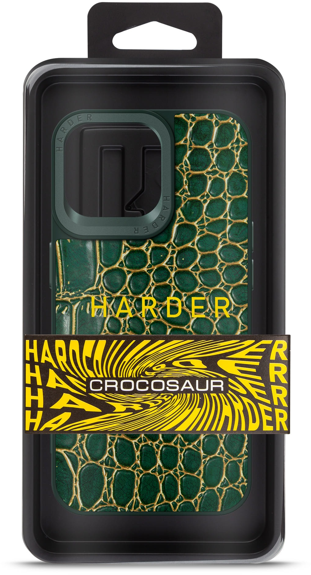 Чехол Harder Crocosaur для Apple iPhone 14 Pro Max Green (ARM76726) фото 3