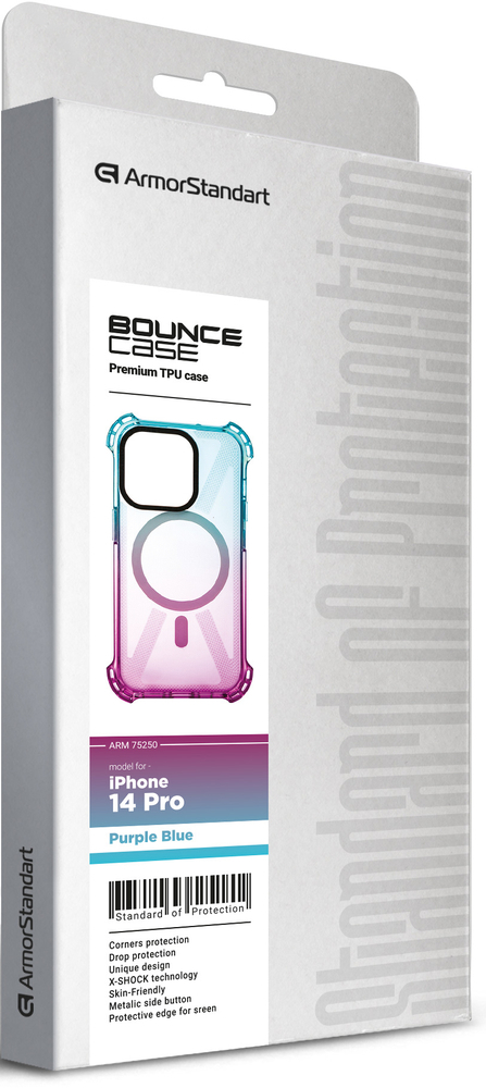 Чехол ArmorStandart Bounce для Apple iPhone 14 Pro Purple Blue (ARM75250) фото 3