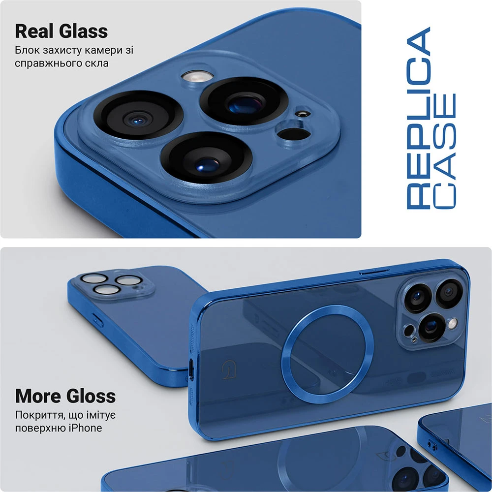 Чехол ArmorStandart Replica MagSafe для Apple iPhone 14 Pro Blue (ARM76203) фото 
