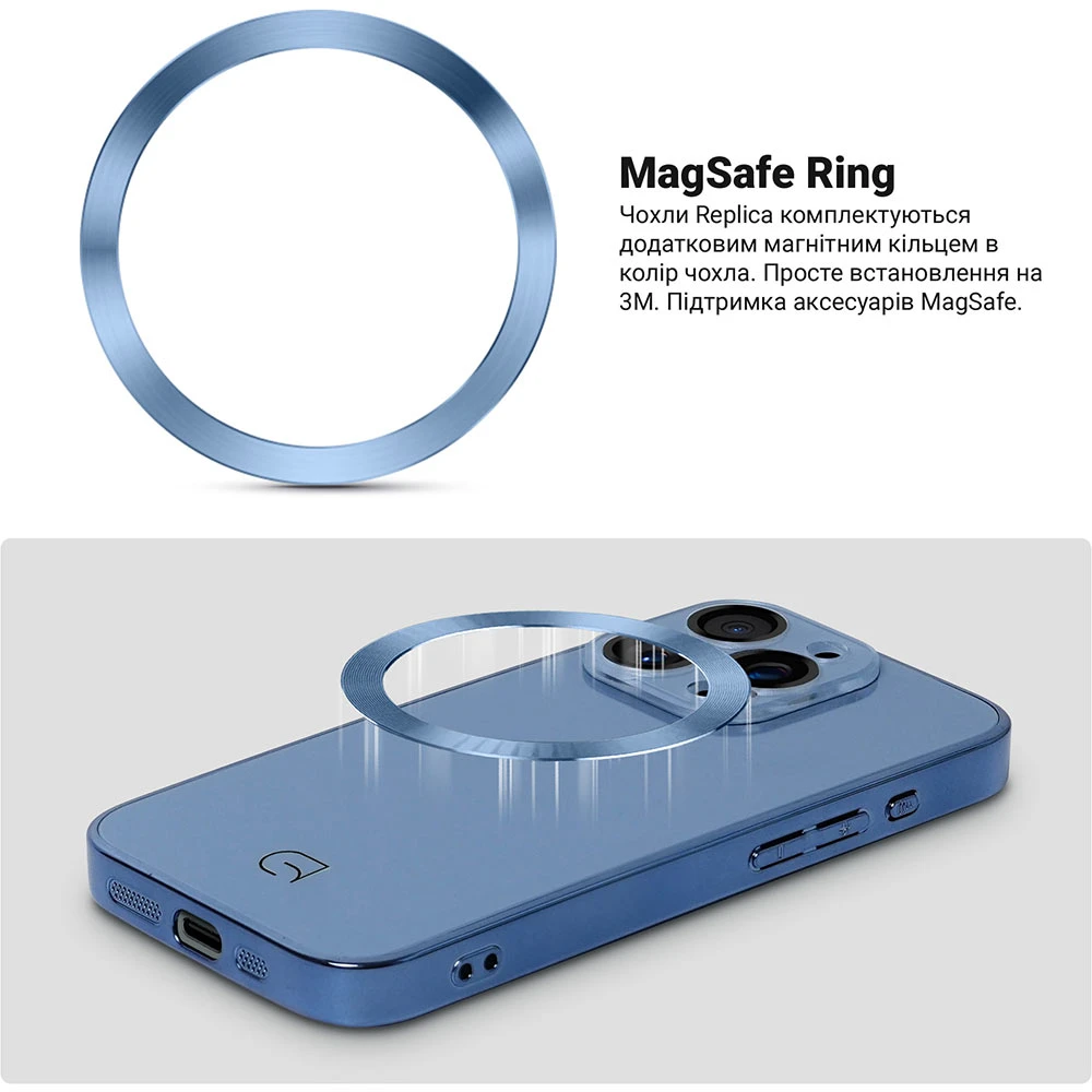Чехол ArmorStandart Replica MagSafe для Apple iPhone 14 Pro Light Blue (ARM76204) фото 