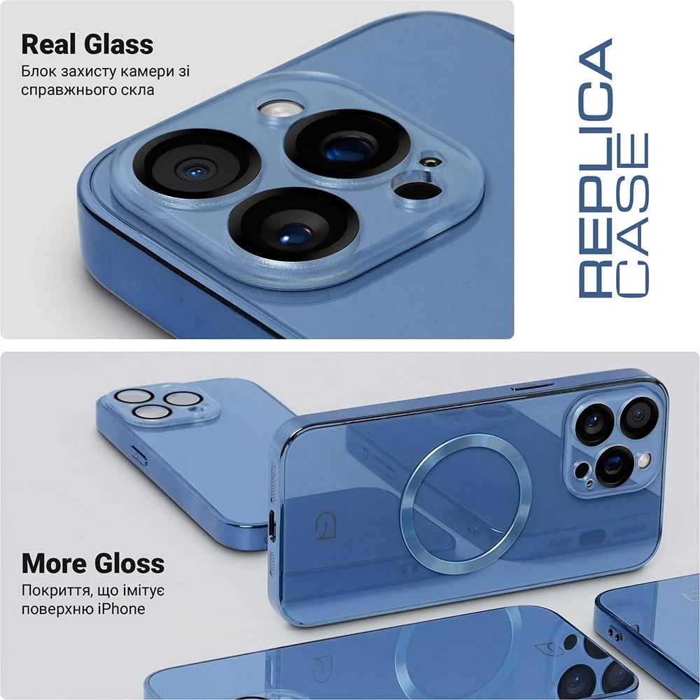 Чехол ArmorStandart Replica MagSafe для Apple iPhone 14 Pro Light Blue (ARM76204) фото 