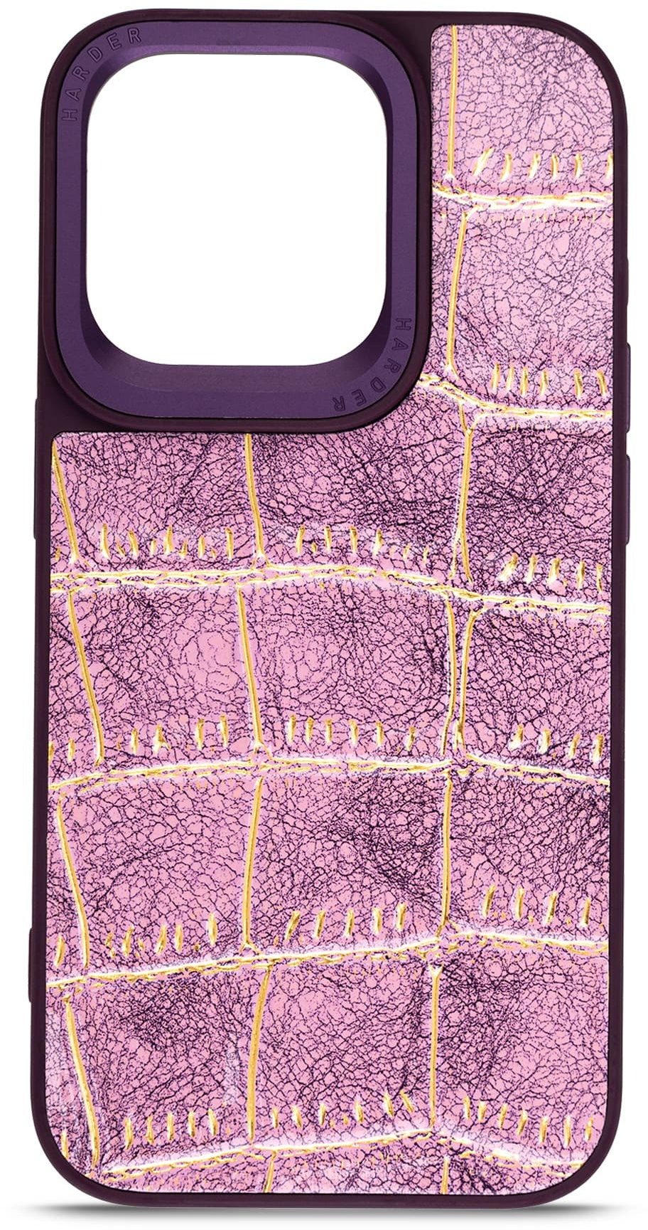 Чехол Harder Crocosaur для Apple iPhone 14 Pro Purple (ARM76722) фото 
