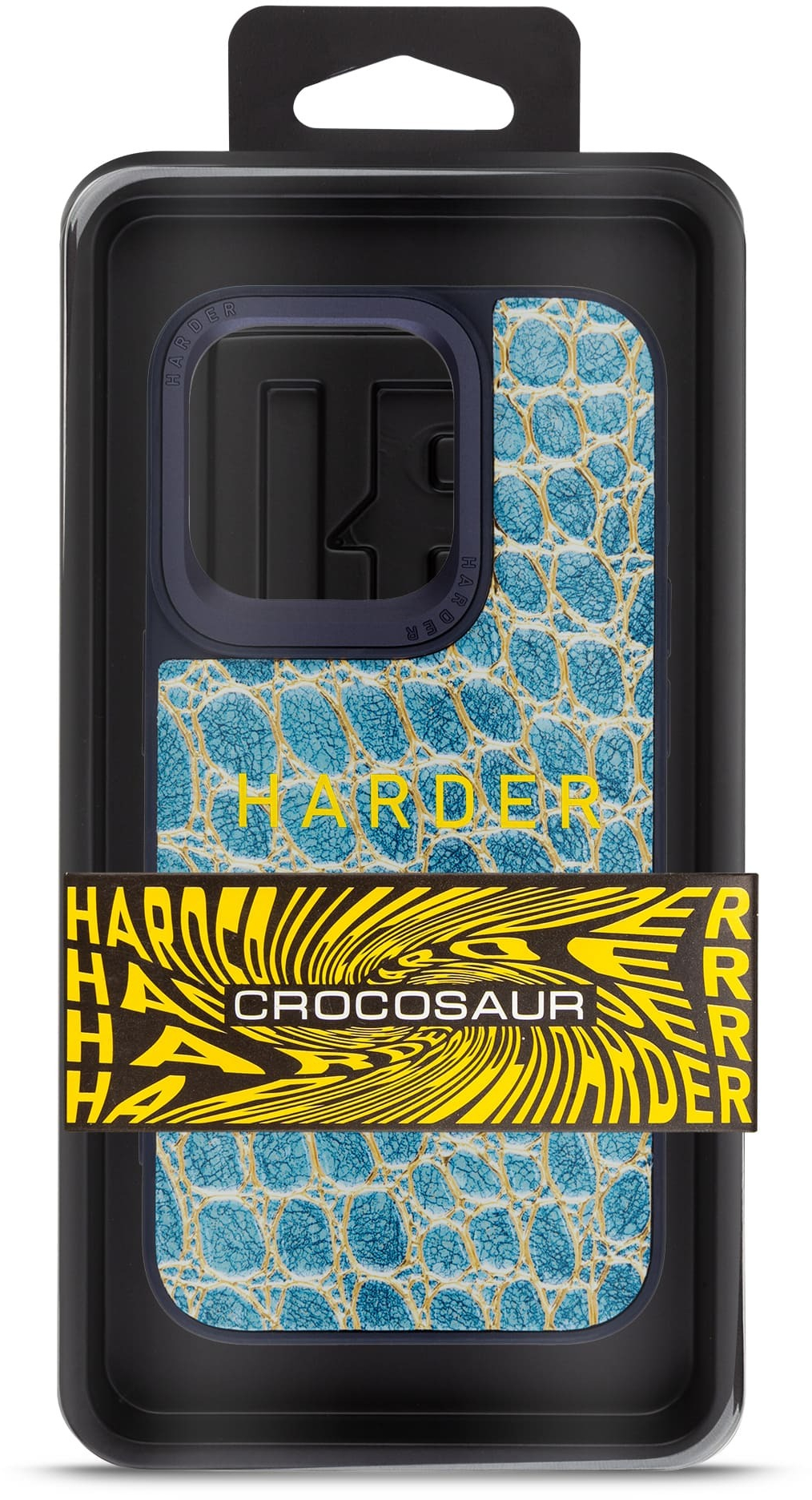 Чехол Harder Crocosaur для Apple iPhone 14 Pro Blue (ARM76724) фото 3