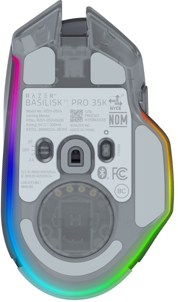 Ігрова миша Razer Basilisk V3 Pro 35K Phantom White (RZ01-05240400-R3G1)фото