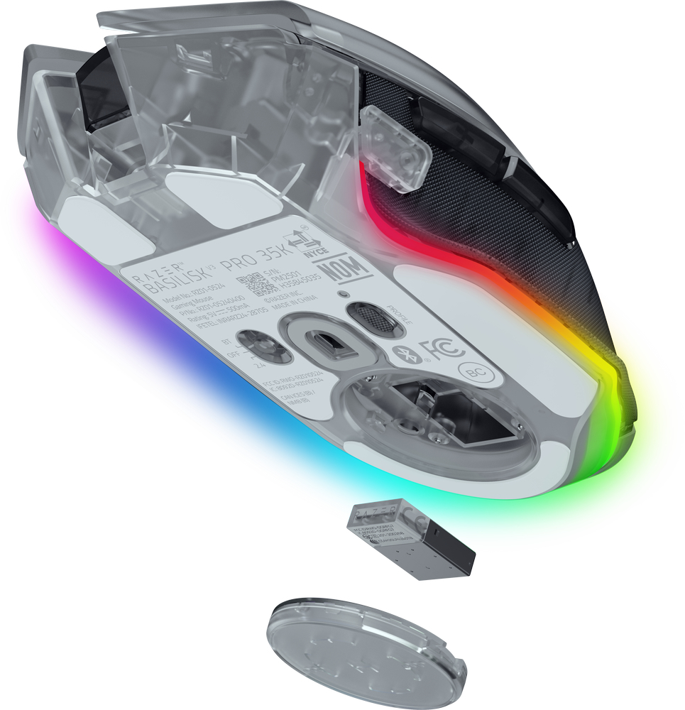 Ігрова миша Razer Basilisk V3 Pro 35K Phantom White (RZ01-05240400-R3G1)фото