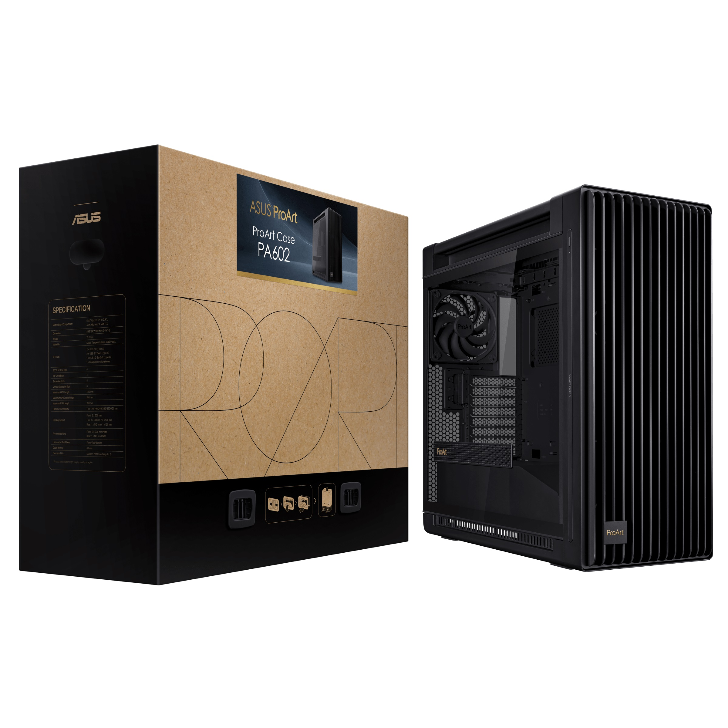 Корпус ASUS PA602/BLK/TG PROART PA602 TG PWM BLACK (90DC00J0-B09000) фото10