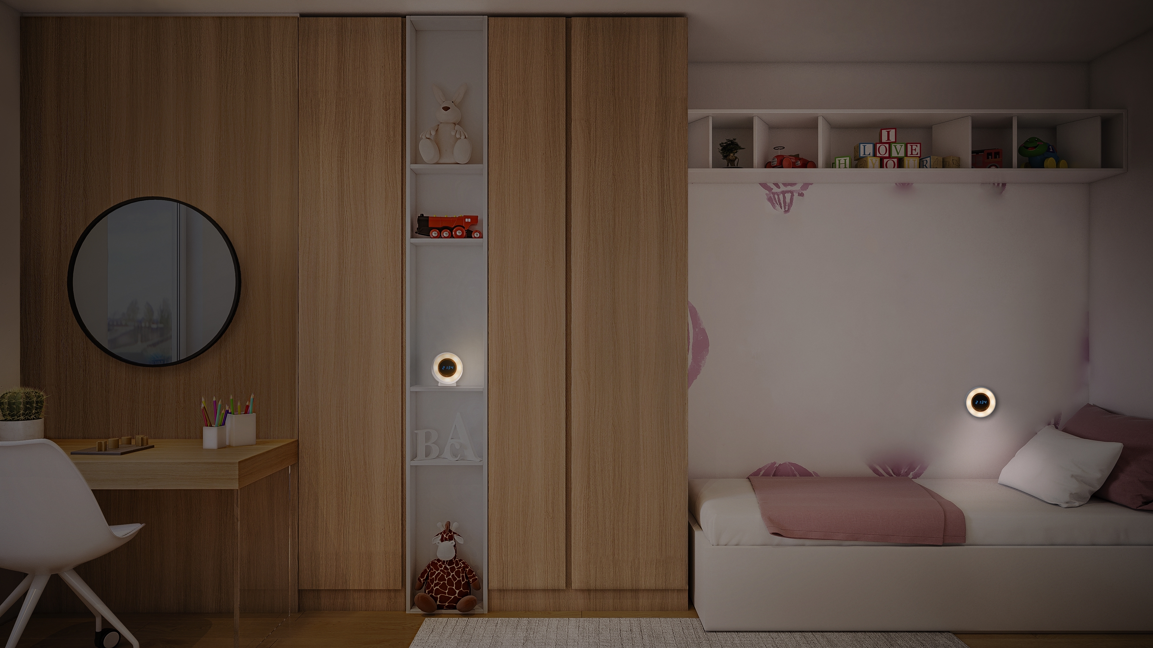 Світильник нічник з акумулятором OSRAM NIGHTLUX CLOCK 0.3Вт, 5Лм, білий (4099854530838)фото7