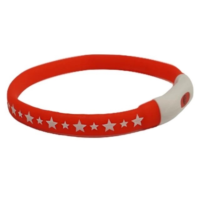 Ошейник AnimAll 0167 LED-S 40 см оранжевый (с подзарядкой USB) фото 2