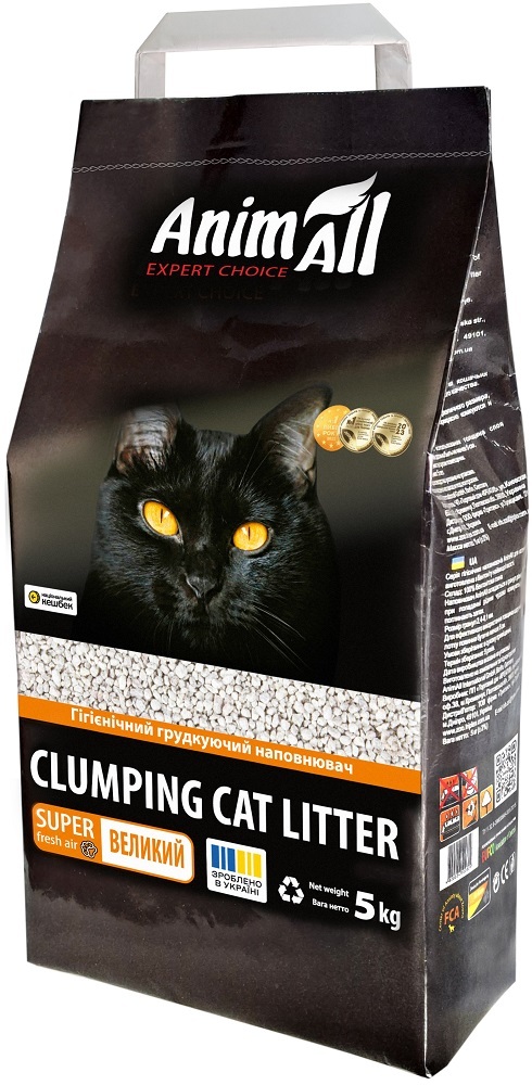 Наповнювач бентонітовий AnimAll велика фракція 5 кгфото