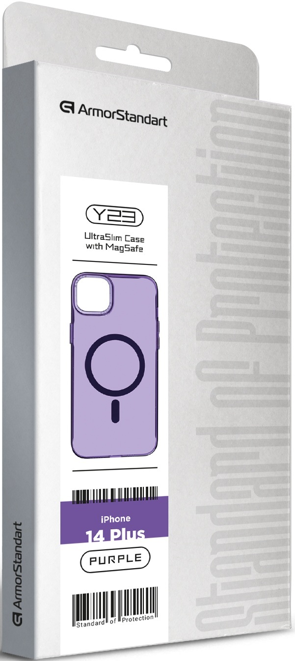 Чехол ArmorStandart Y23 MagSafe для Apple iPhone 14 Plus Transparent Purple (ARM68335) фото 
