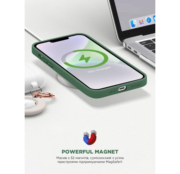 Чехол ArmorStandart ICON2 MagSafe для Apple iPhone 14 Plus Olive (ARM68399) фото 9