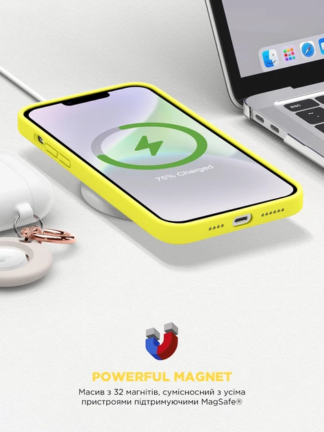 Чехол ArmorStandart ICON2 MagSafe для Apple iPhone 14 Plus Canary Yellow (ARM68400) фото 