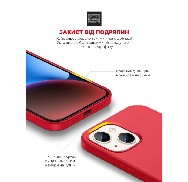 Чехол ArmorStandart ICON2 Case для Apple iPhone 14 Plus Red (ARM63610) фото 5