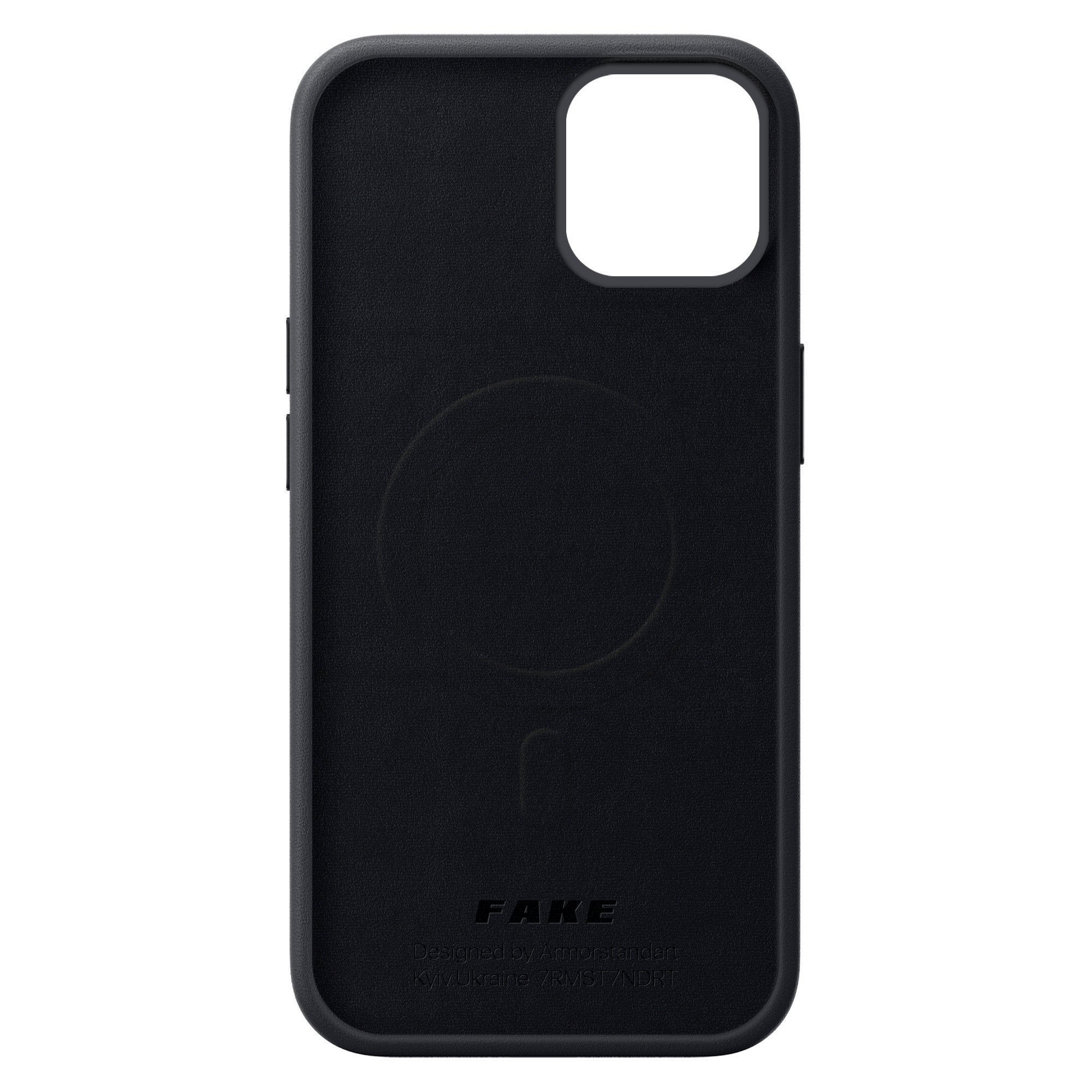 Чехол ArmorStandart FAKE Leather Case для Apple iPhone 14 Black (ARM64391) фото 2