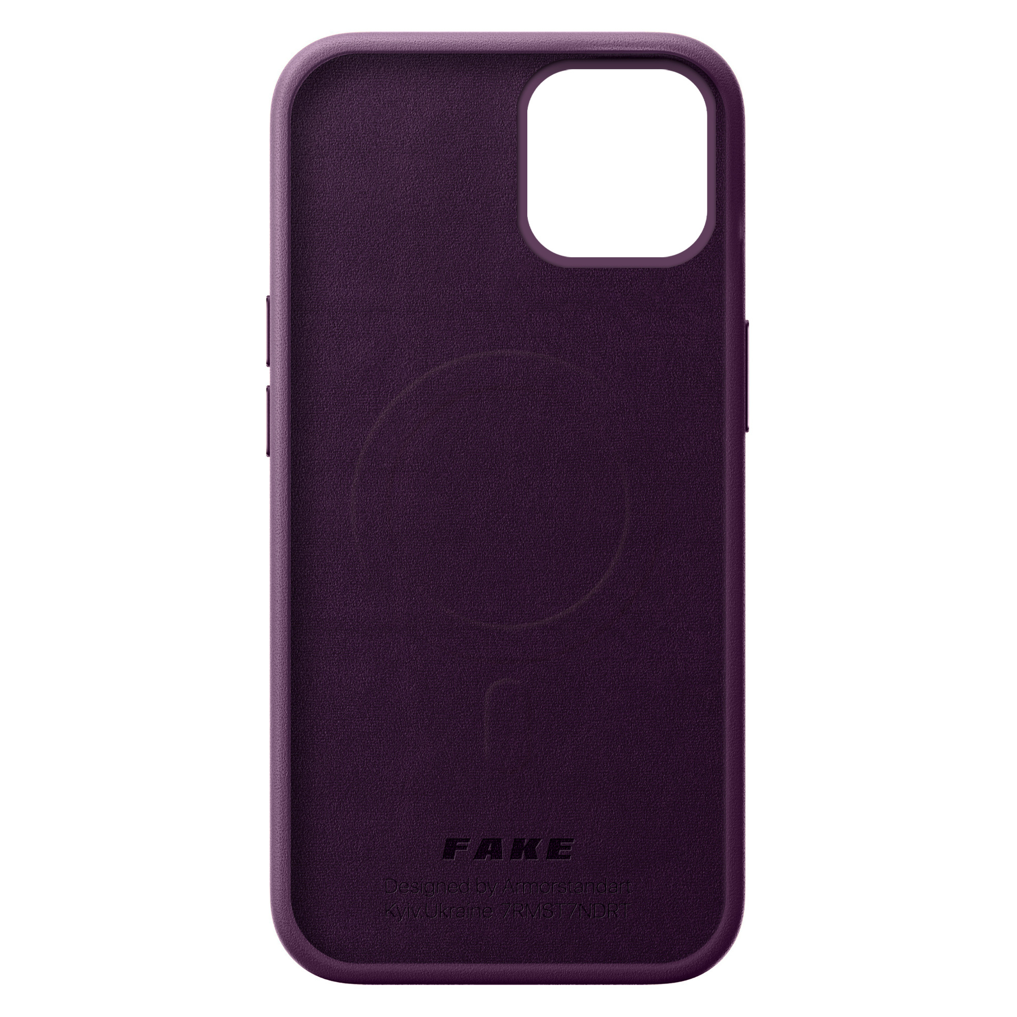 Чехол ArmorStandart FAKE Leather Case для Apple iPhone 14 Dark Cherry (ARM64392) фото 2