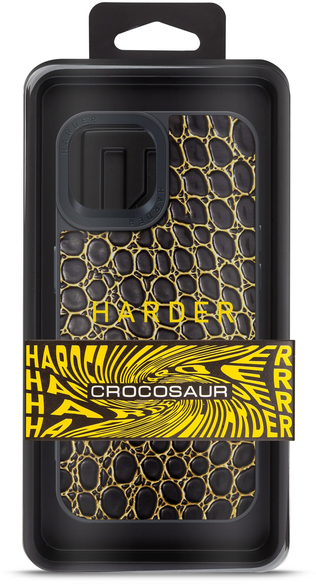 Чехол Harder Crocosaur для Apple iPhone 14 Black (ARM76713) фото 3