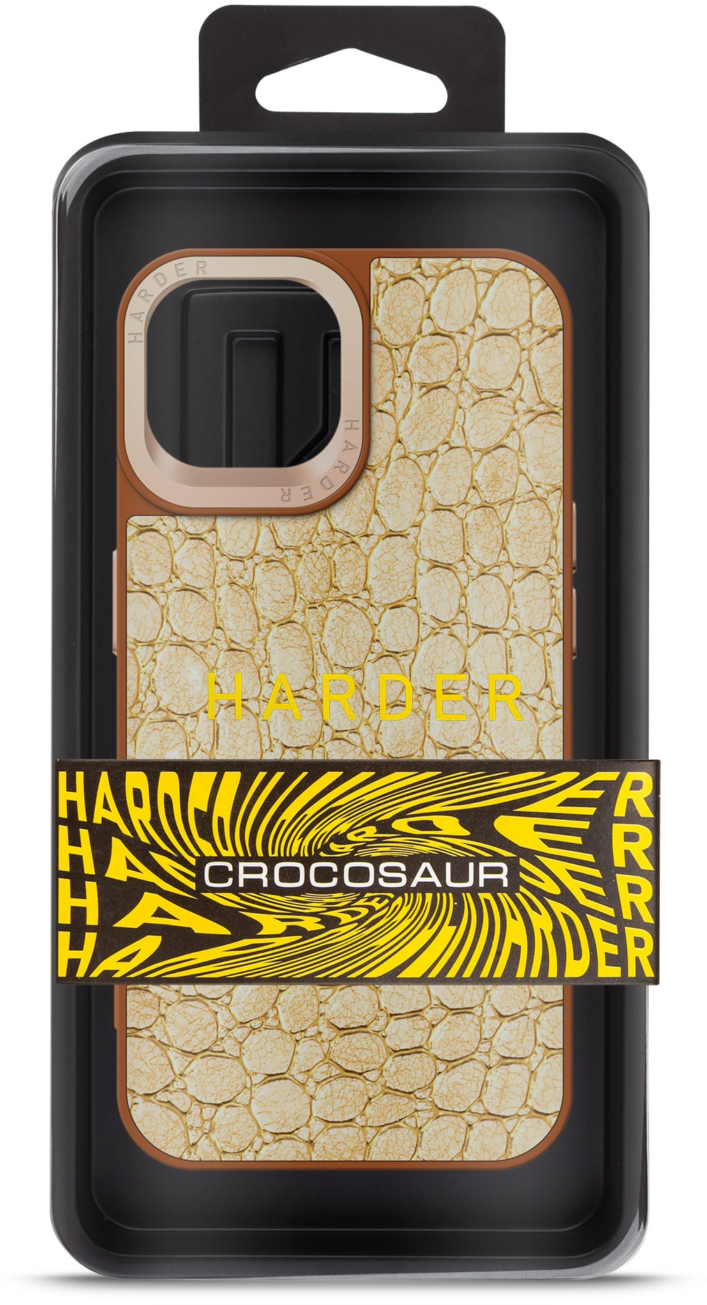 Чехол Harder Crocosaur для Apple iPhone 14 Beige (ARM76715) фото 3