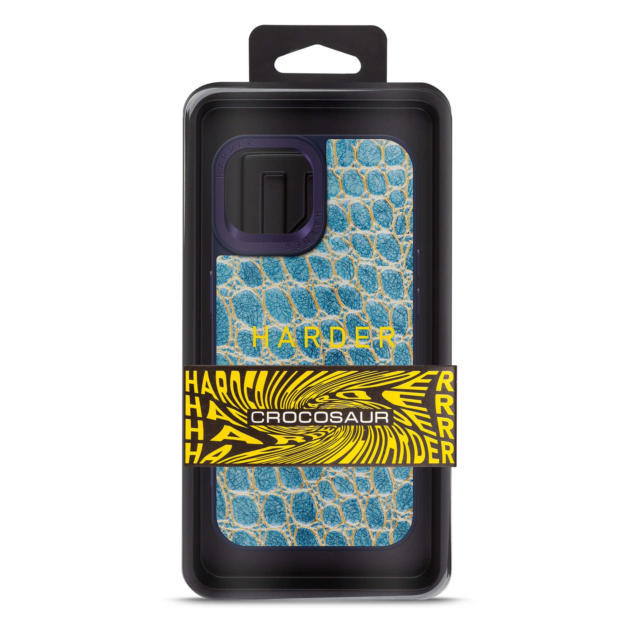 Чохол Harder Crocosaur для Apple iPhone 14 Blue (ARM76718)фото3