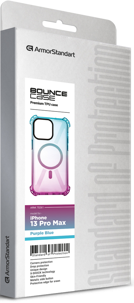 Чехол ArmorStandart Bounce для Apple iPhone 13 Pro Max Purple Blue (ARM75261) фото 3