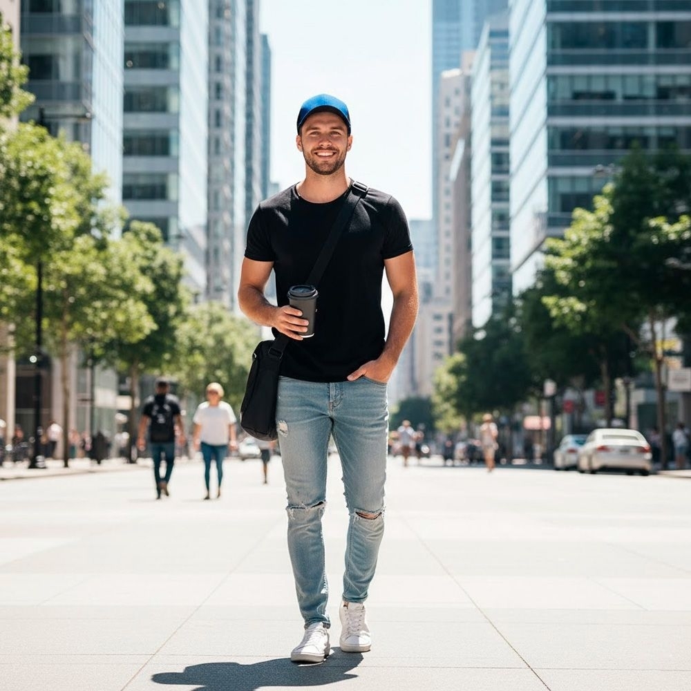 Кепка Cofee Truck 4020-4 CO One Size синяя/черная фото 6