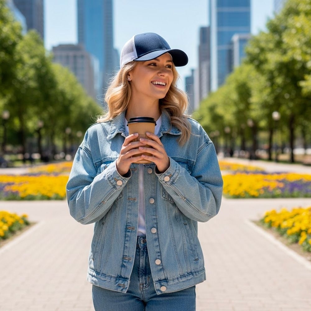 Кепка Cofee New Mesh 4021-34 One Size темно-синяя/белая фото 6