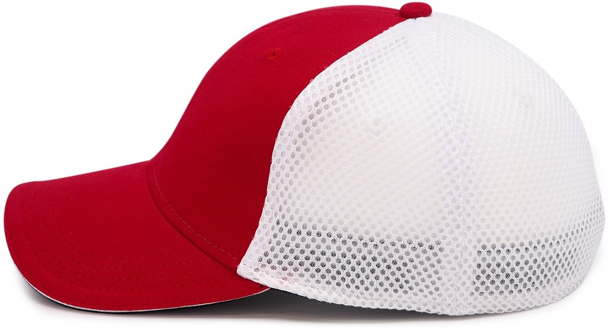 Кепка Cofee New Meshfit 4022-5 One Size красная/белая фото 