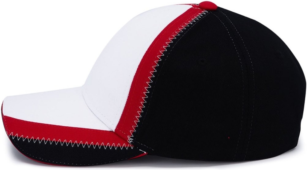 Кепка Cofee Race 4030-6 CO One Size белая/красная/черная фото 