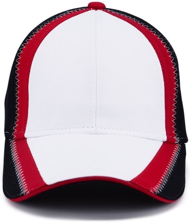 Кепка Cofee Race 4030-6 CO One Size белая/красная/черная фото 