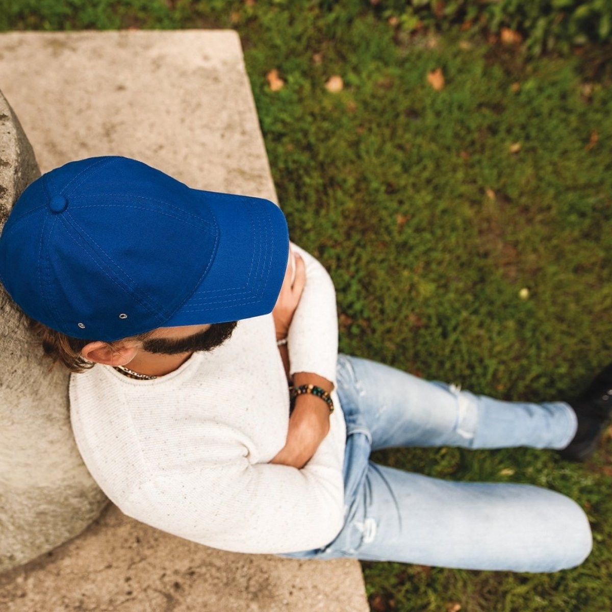 Кепка Cofee Squared 4033-4 CO One Size синяя фото 