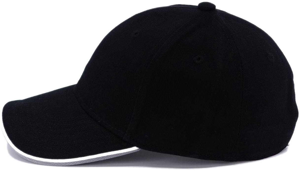 Кепка Cofee Piping 4044-3 CO One Size черная фото 