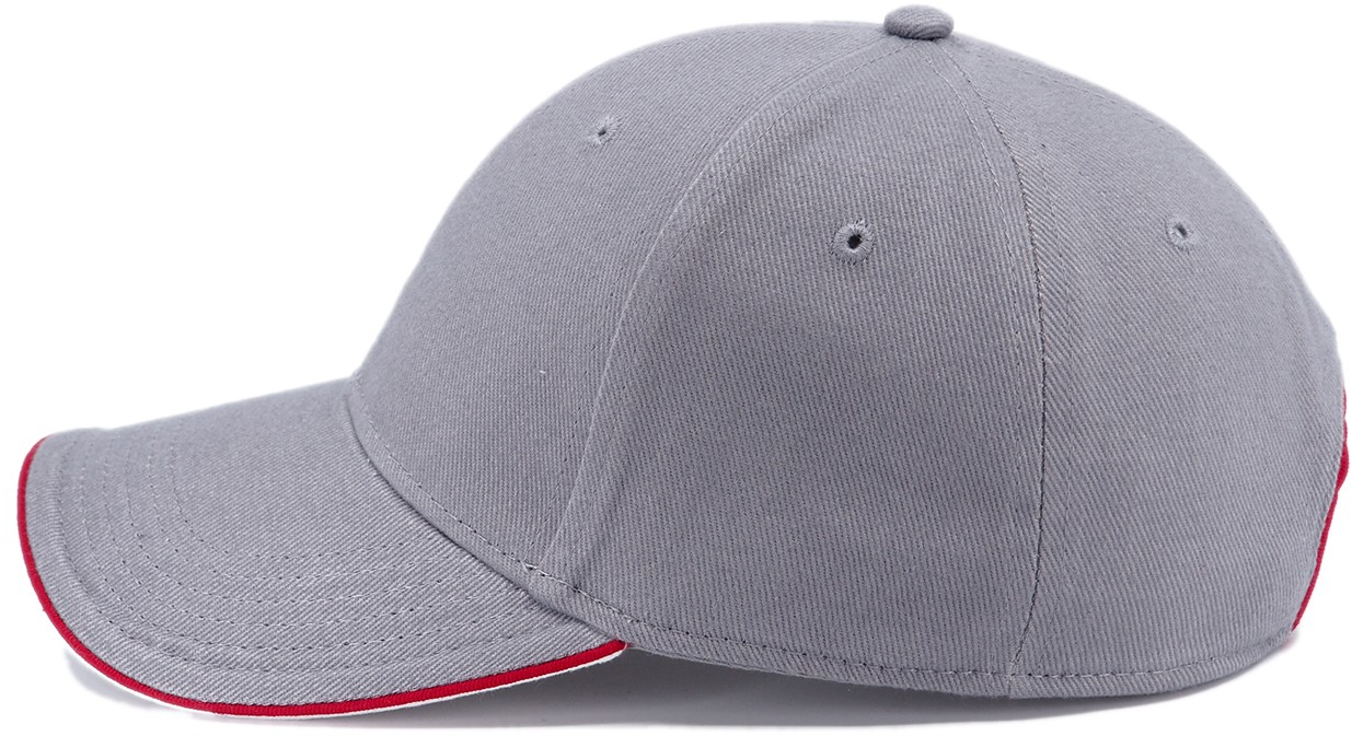 Кепка Cofee Piping 4044-7 CO One Size серая фото 