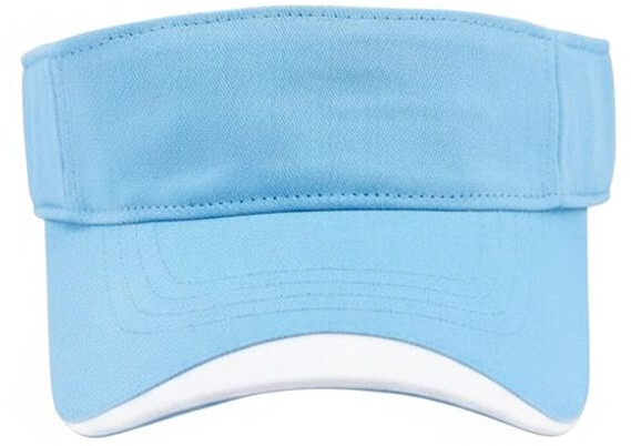 Кепка Cofee Visor 4070-11 CO One Size голубая фото 