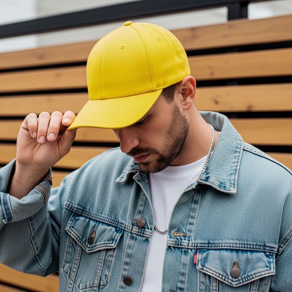 Кепка NikiBo Base 20010101-05 One Size желтая фото 8