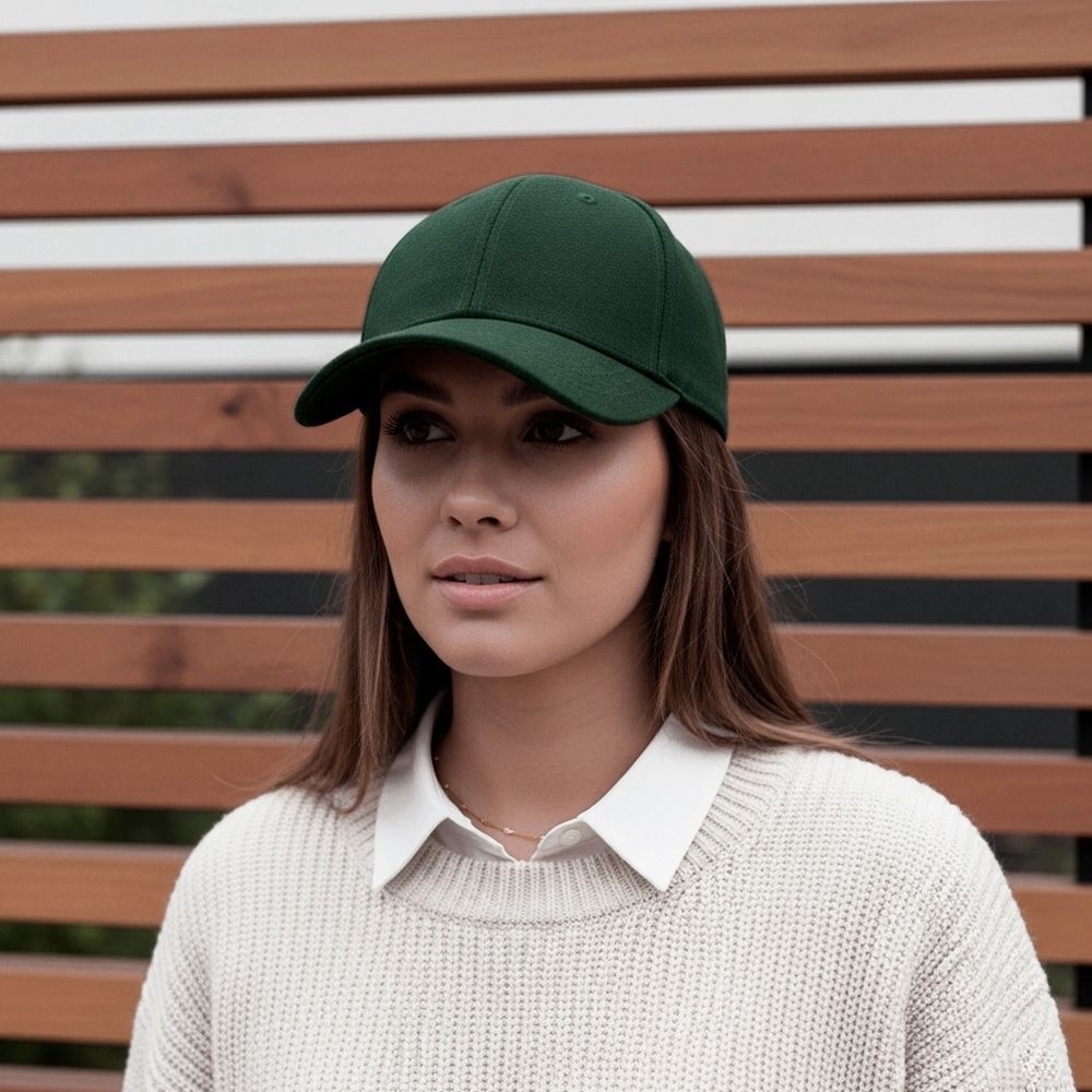 Кепка NikiBo Base 20010101-99 One Size темно-зеленая фото 8