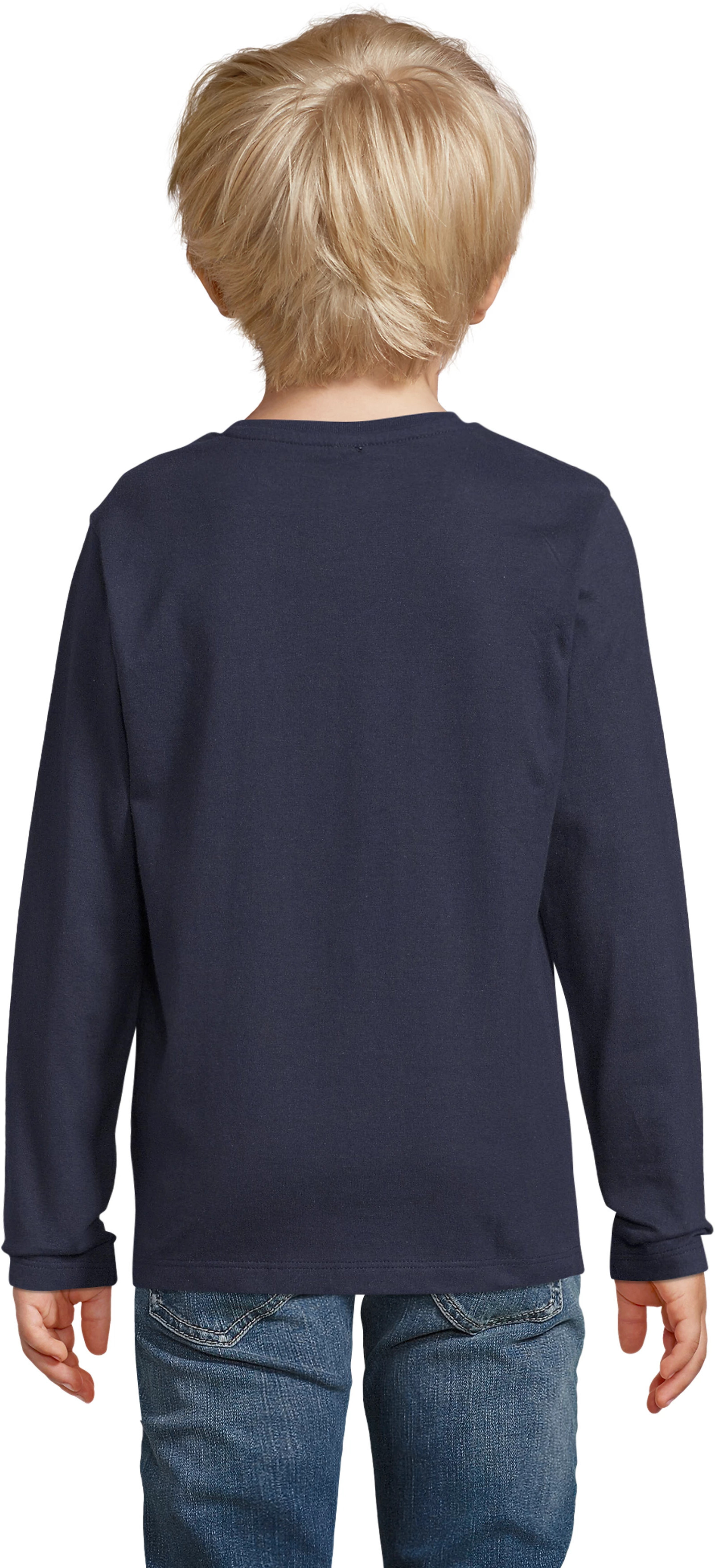 Лонгслів бавовняний дитячий Sol’s Imperial Lsl Kids 0294731906A 6-7р темно-синійфото2