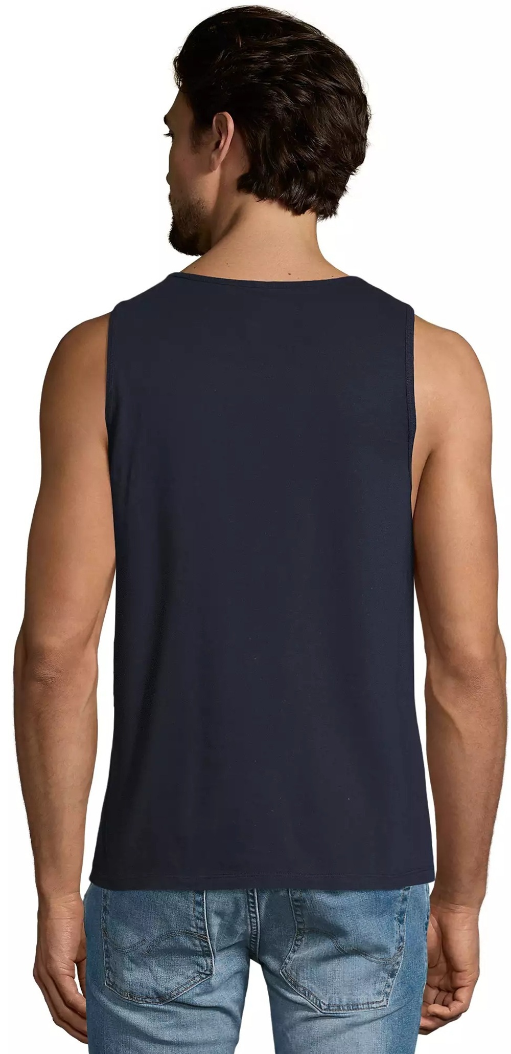 Майка мужская Sol’s Justin 11465319 L темно-синяя фото 