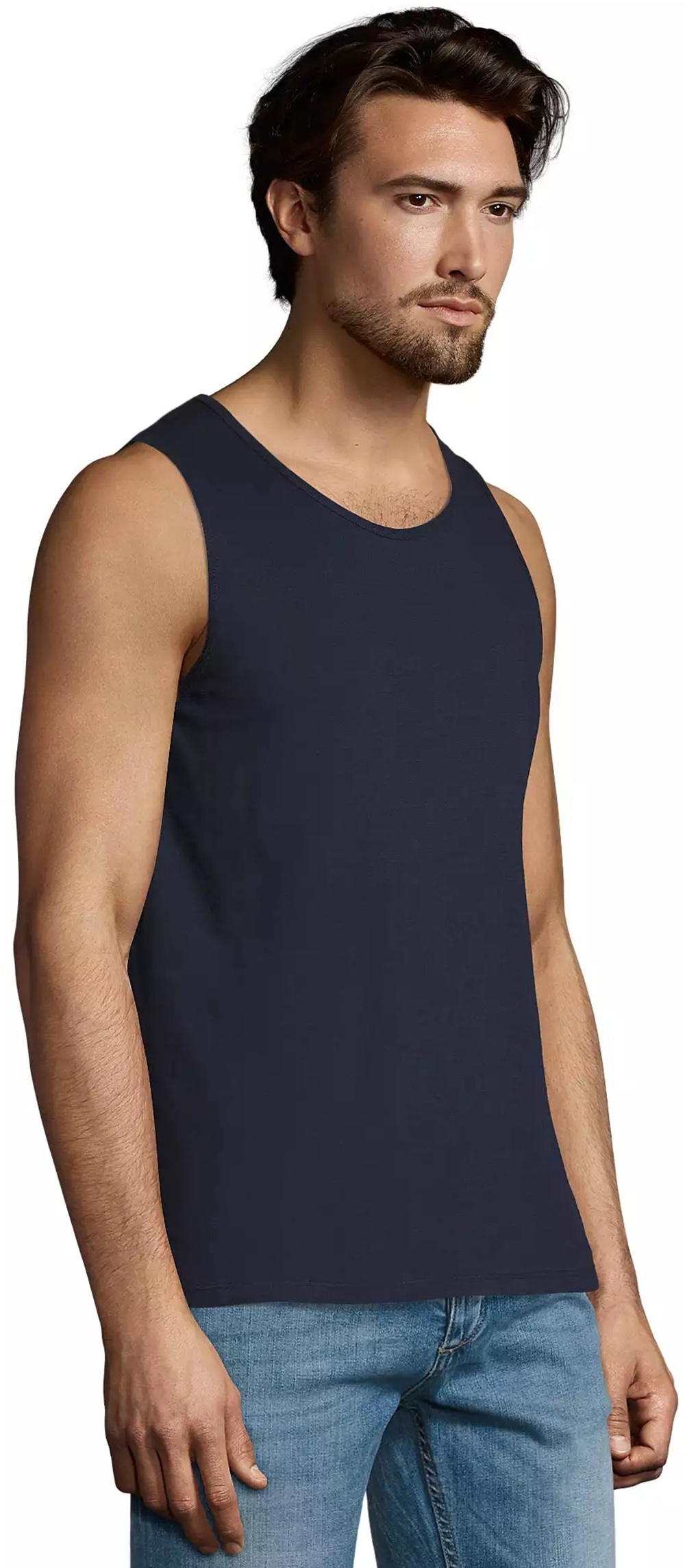 Майка мужская Sol’s Justin 11465319 S темно-синяя фото 