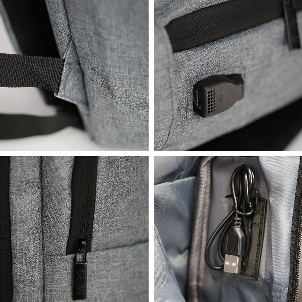 Рюкзак NikiBo Sleek 15L 30010805-07 сірийфото4