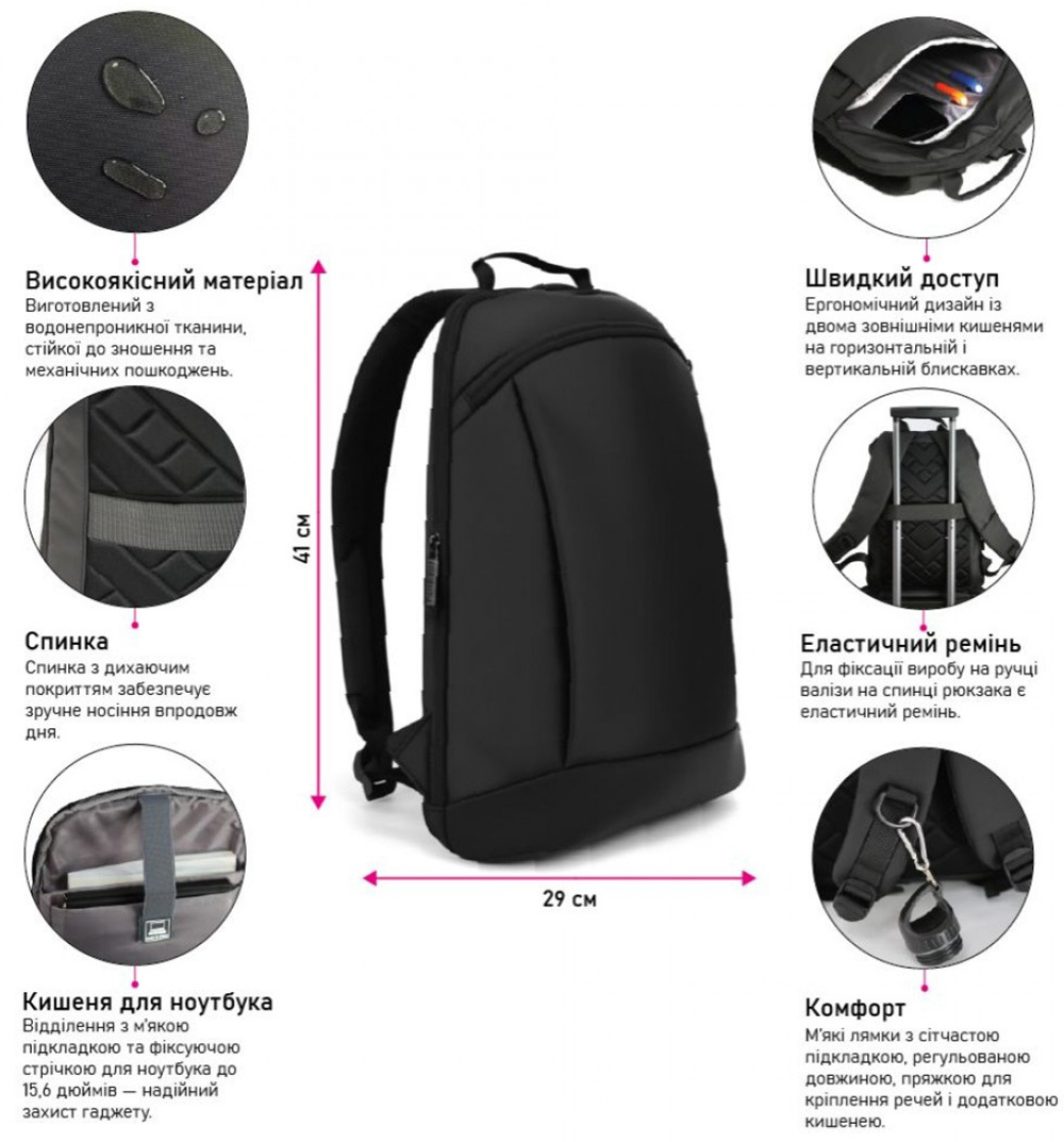 Рюкзак NikiBo Trail 12L 30011505-01 черный фото 