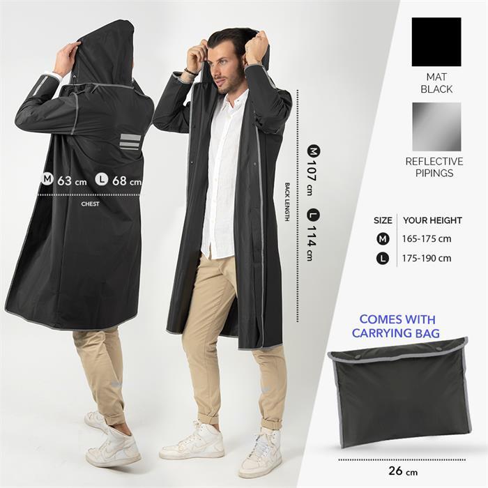 Дощовик Perletti City 14210177 M чорнийфото