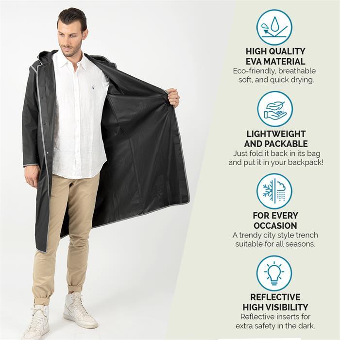 Дощовик Perletti City 14210177 M чорнийфото