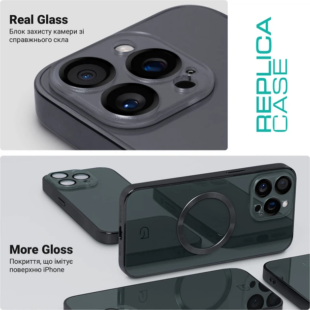 Чехол ArmorStandart Replica MagSafe для Apple iPhone 13 Pro Titanium Grey (ARM76194) фото 