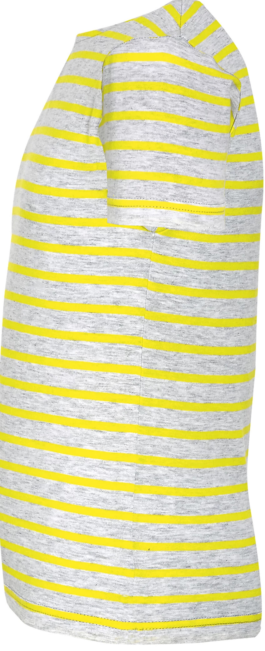 Футболка бавовняна дитяча Miles Kids 8-9р світло-сіра/лимоннафото4