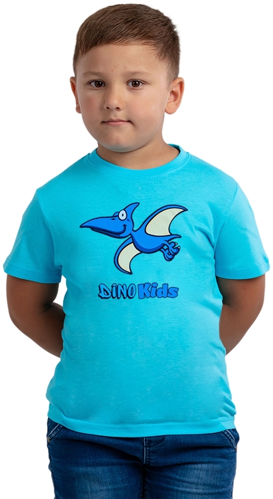 Футболка бавовняна дитяча Regent Kids 4-5р бірюзовафото3