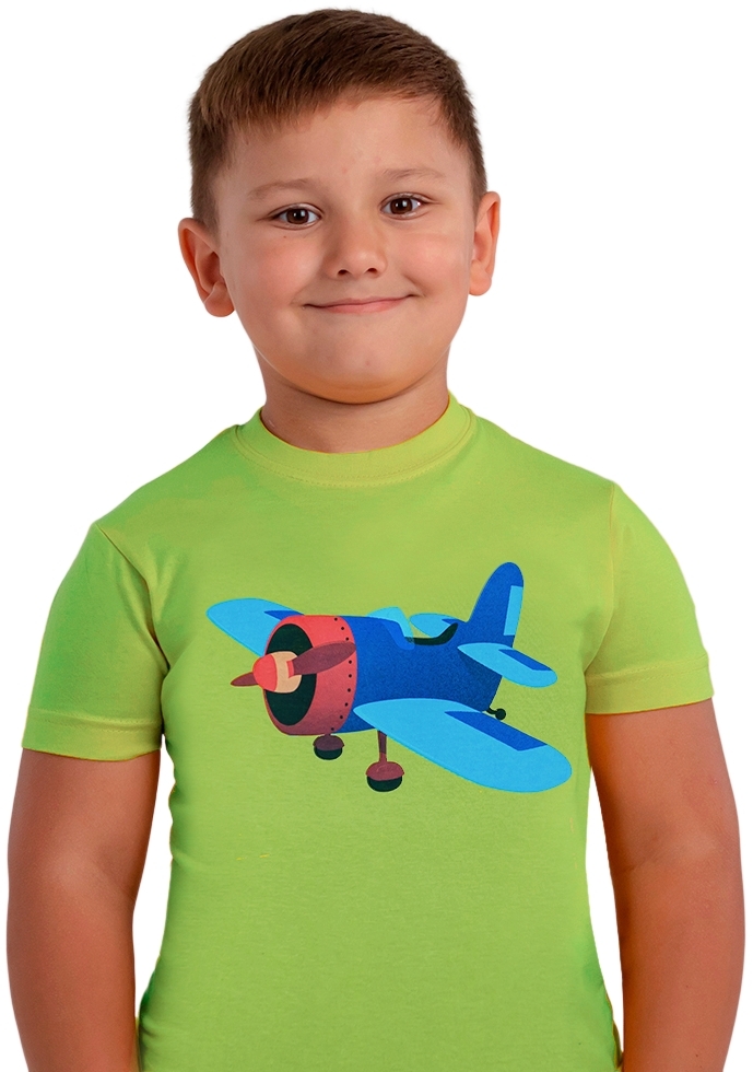 Футболка бавовняна дитяча Regent Kids 2-3р зеленафото4