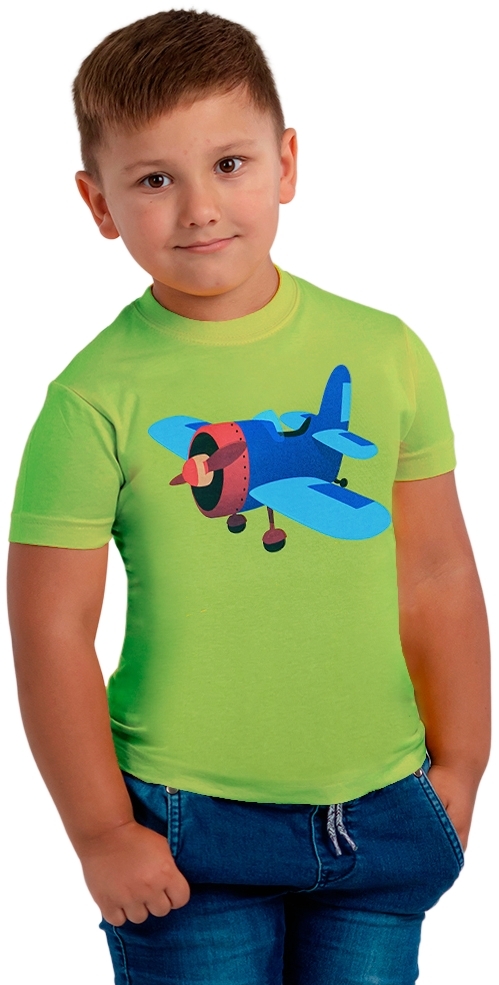 Футболка бавовняна дитяча Regent Kids 2-3р зеленафото3